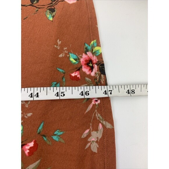 Torrid Orange Floral Super Soft Midi Dress Scoop Tank 14939048 Womens Plus 2X - Picture 13 of 13